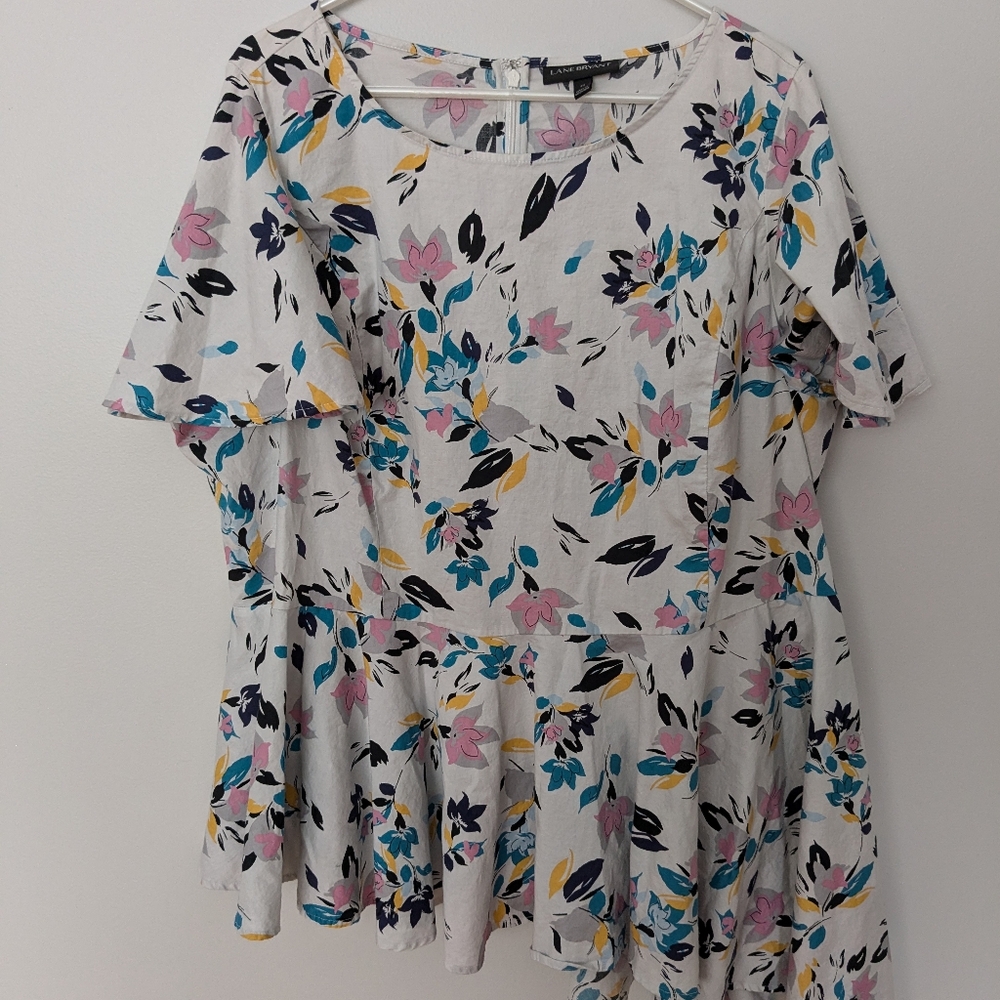 Lane Bryant Floral Hi-Low Top